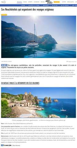 Arcinfo article Voile Evasion location de voilier et catamaran